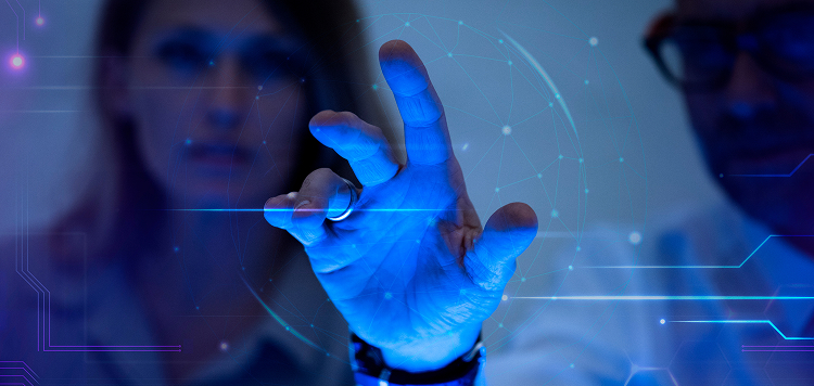 man-touching-virtual-screen-futuristic-technology-digital-remix